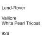 Preview: Land-Rover, Valliore White Pearl Tricoat, 926.